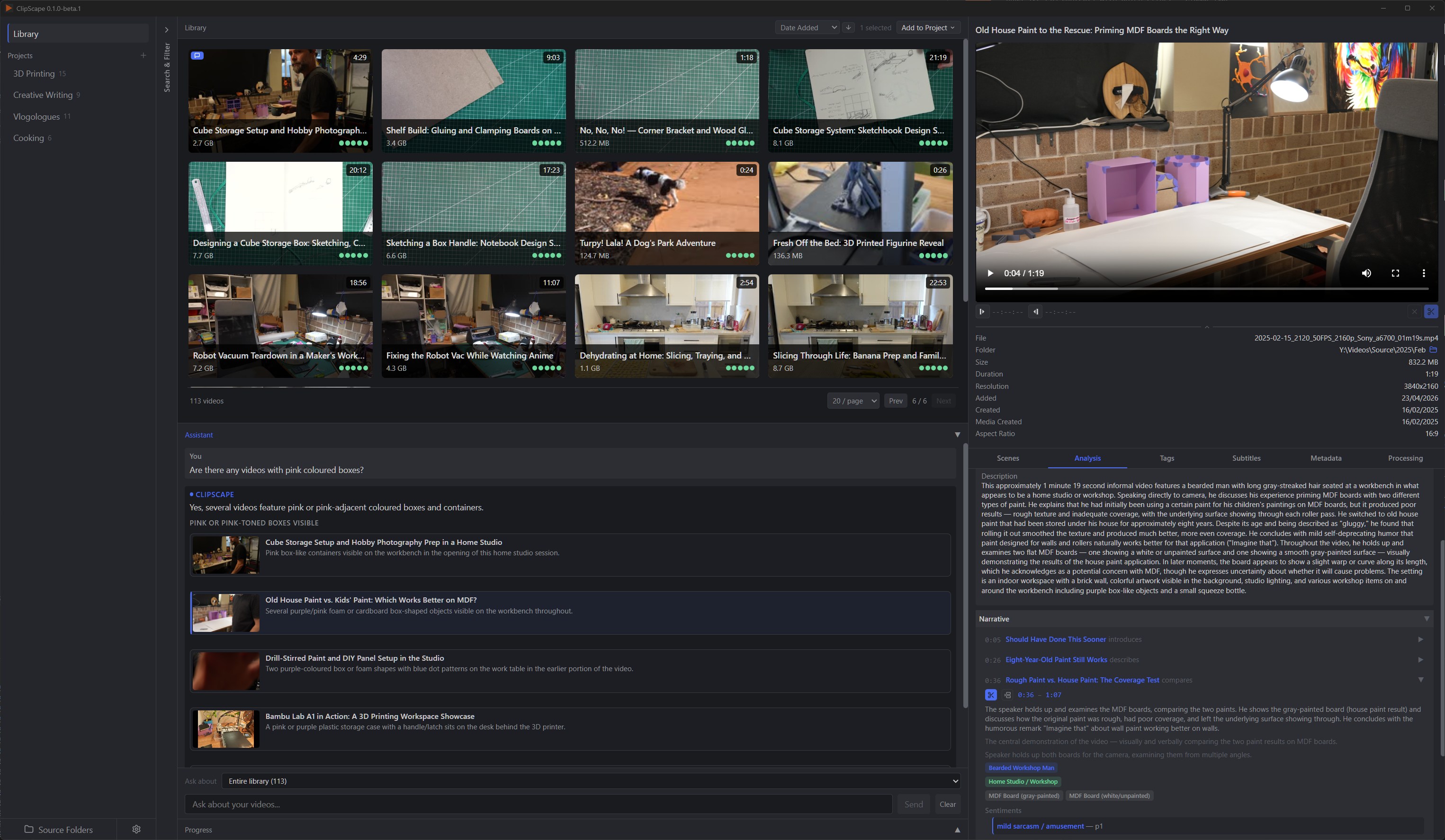 Building ClipScape: a local AI search engine for personal video